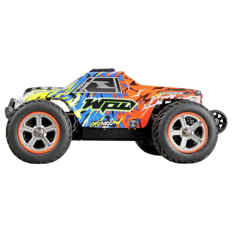 Amewi MAX20 1:20 RC Monstertruck Elektro 4WD Blau Orange mit Lichteffekt - 4262500341229