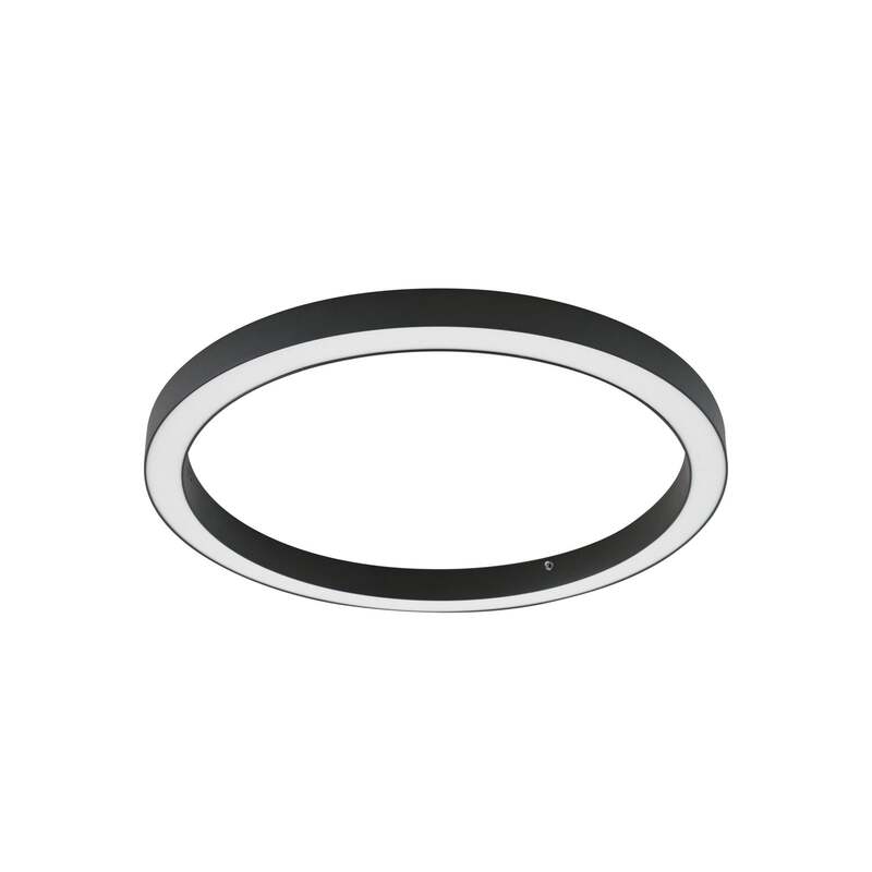 Lucande Deckenleuchte Lampe LED schwarz Fernbedienung dimmbar Eisen Kunststoff - 4255830900648