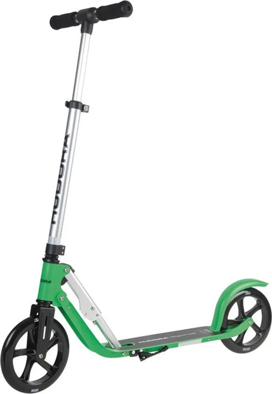 Hudora BigWheel 205 City Scooter Alu 205mm silber/grün für Erwachsene - 4005998859025
