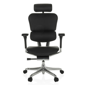 B-Ware hjh OFFICE Bürostuhl Chefsessel ERGOHUMAN GEN2 Leder schwarz Stuhl Möbel Ses770