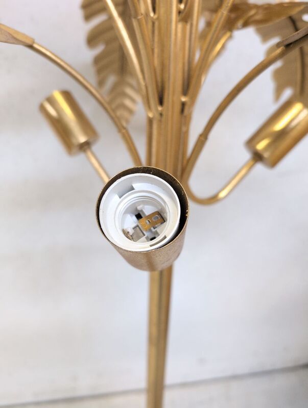 KARE Stehleuchte Palmera Lampe messingfarben 170cm hoch 3-flammig gold Ø90cm - 4025621530633