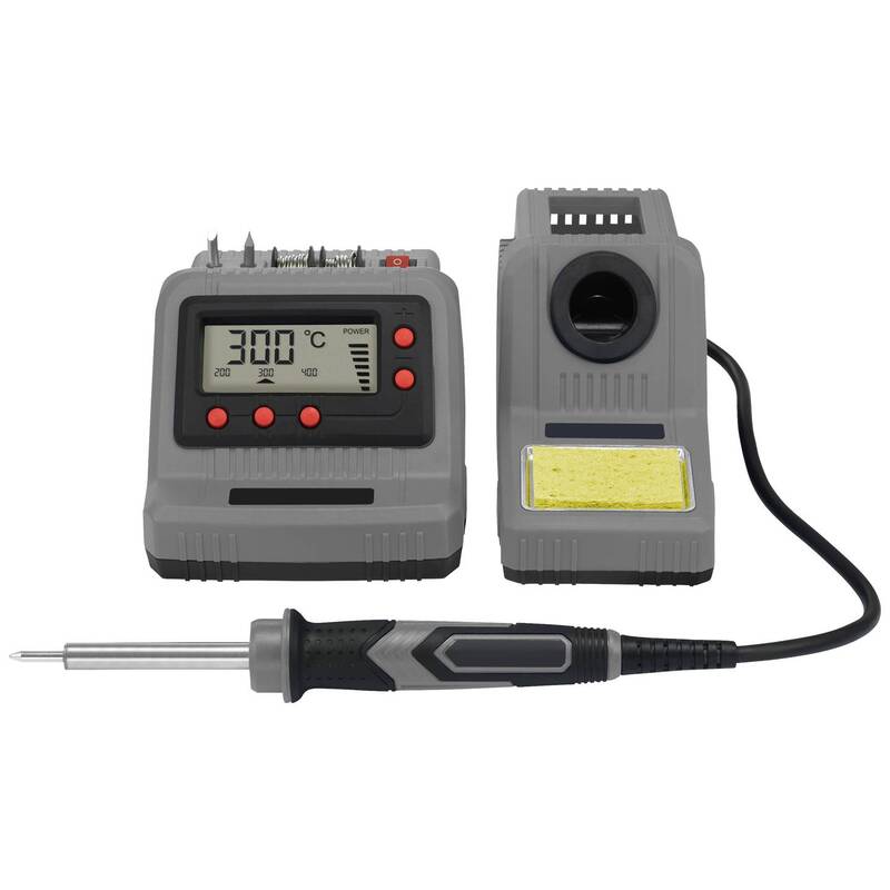 Conrad Electronic SE Lötstation Lötgerät 60W digital 200-450°C inkl. Lötzinn - 2050007675051
