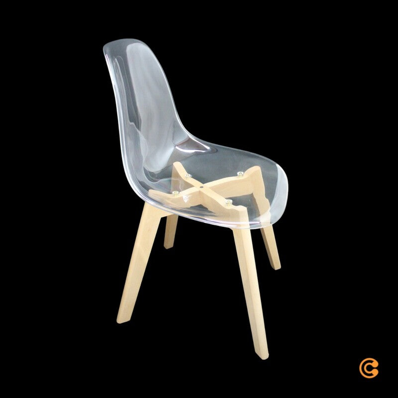 17 Stories Cansel Esszimmerstuhl Stuhl Designstuhl Stuhlset Transparent - 0806360012680