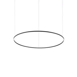 B-Ware Ideal Lux Pendelleuchte Oracle Slim LED Hängelampe schwarz 3000K Ø 150 cm 78W