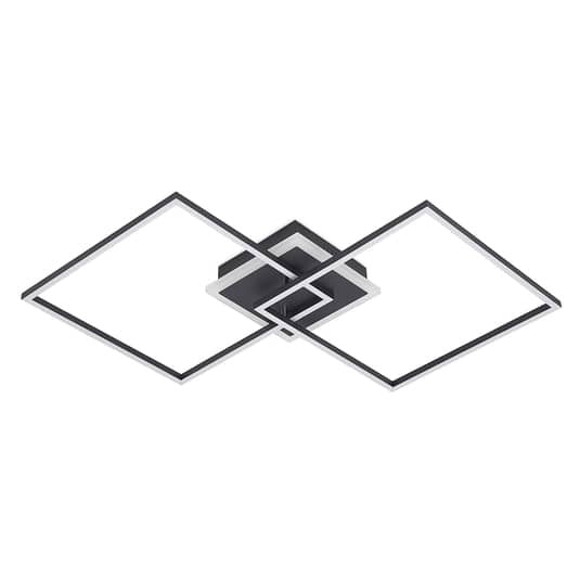 Lindby Deckenlampe Deckenleuchte LED RGB dimmbar schwarz Fernbedienung Kunststof - 4251911726640