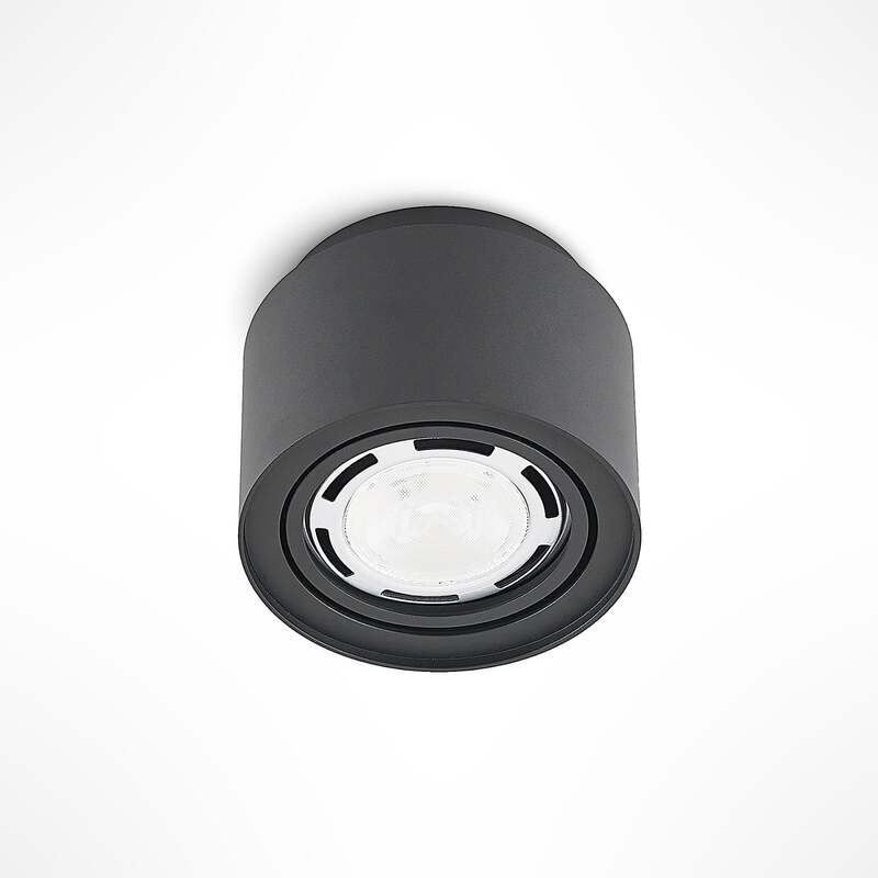 Arcchio Deckenlampe Walisa LED dimmbar Lampe Leuchte schwarz Ø15cm Metall Licht - 4251096588538
