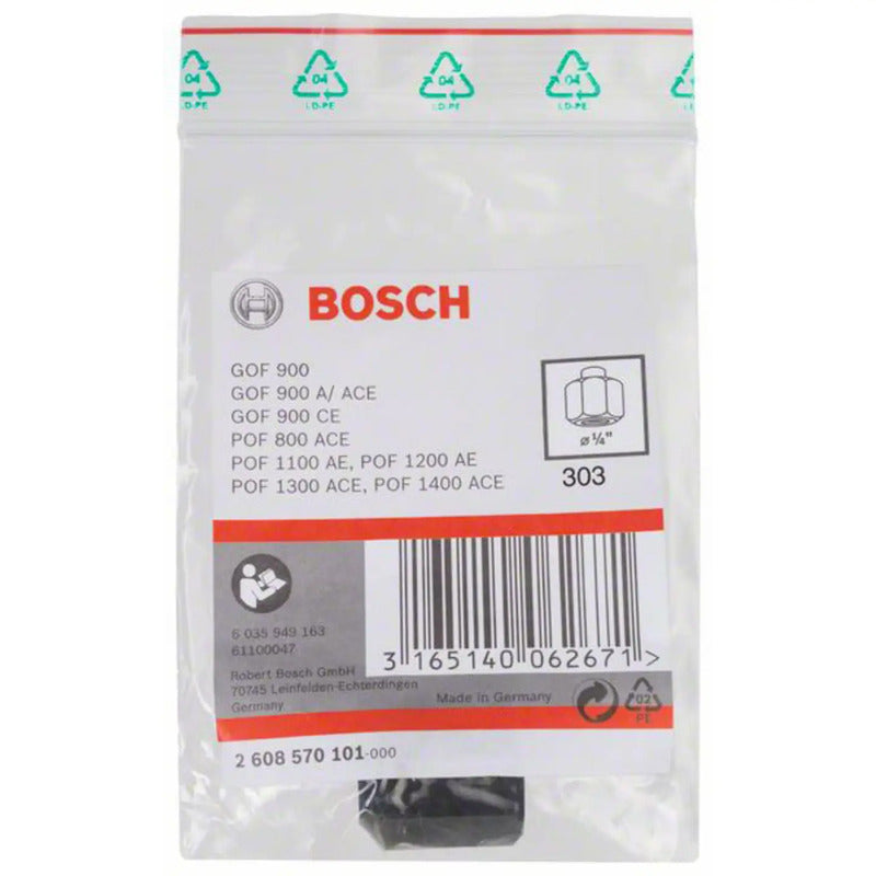 Bosch Spannzange 1/4 Zoll 19mm Fräser Zubehör Handwerkzeug GOF POF Modelle - 3165140062671