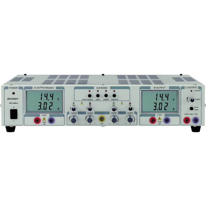 VOLTCRAFT VSP 2405 Labornetzgerät 3 Ausgänge 0.1-40 V/DC 5 A Schaltnetzteil - 4016138623925