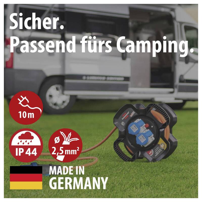 Brennenstuhl CEE-Kabeltrommel 10m 16A 3polig orange IP44 für Außenbereich - 4007123673995