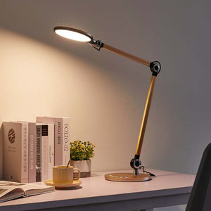 B-Ware Lindby Tischleuchte Lampe Nyxaris LED dimmbar CCT gold 50cm Schreibtischlampe