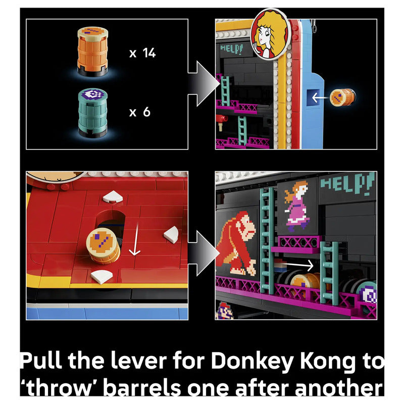 LEGO Super Mario Donkey Kong Arcade Retro-Spielautomat 1367 Teile Zimmerdeko - 5702018063842