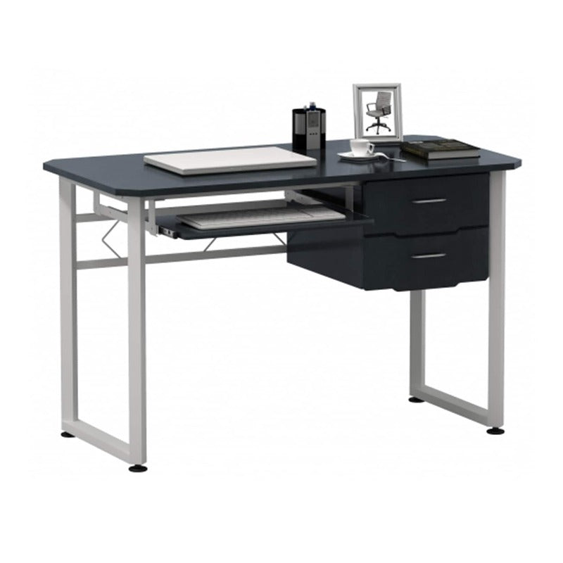 WORKFLOW 120x60cm Schreibtisch Bürotisch Computertisch Büro-Tisch Graphit Weiß - 4251084641696