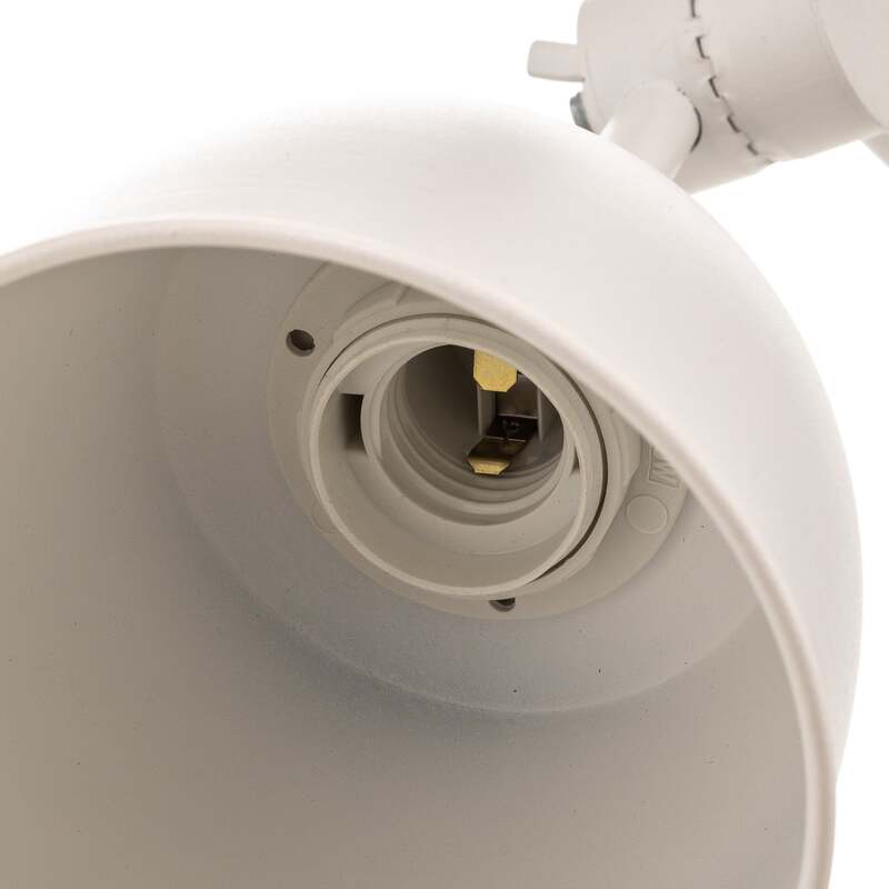 Wandleuchte 814 verstellbar 2-flammig dimmbar Wandlampe Metall weiß 90x190cm - 5904798636265