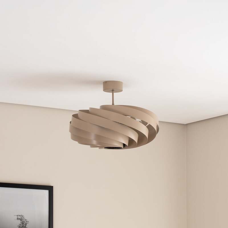 Euluna Deckenleuchte Vento LED Lampe dimmbar beige Ø60cm 4-flammig Metall 40cm - 4251911787337
