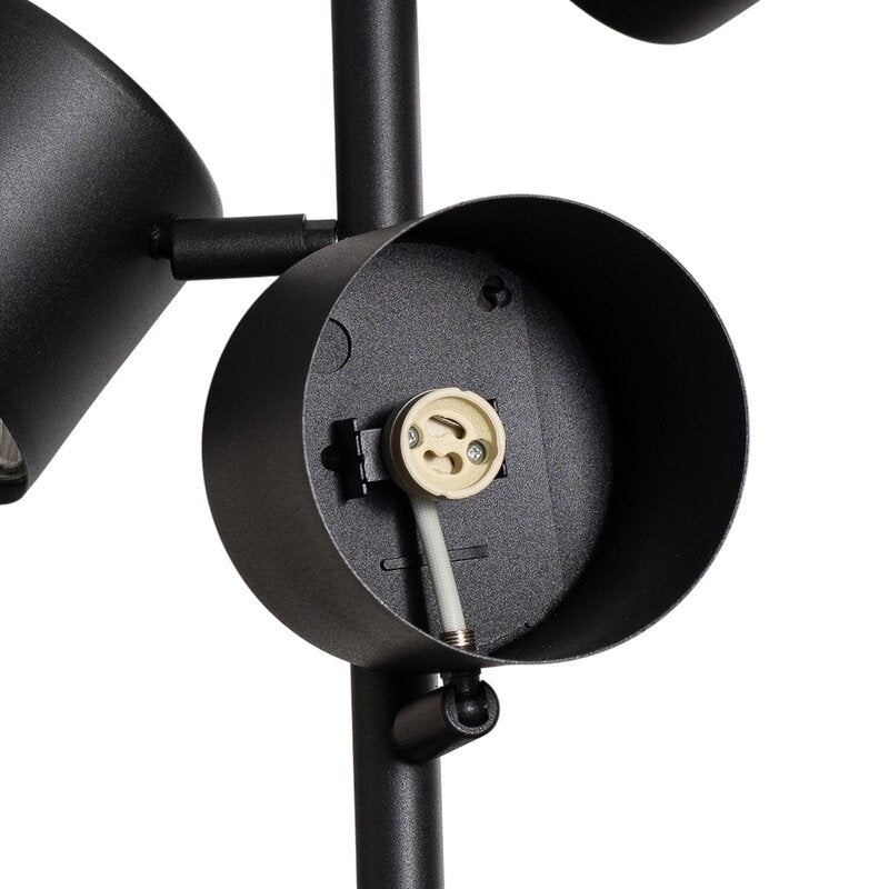 ALDEX 1047E Pendelleuchte Hängelampe Leuchte schwarz 3-flammig Metall dimmbar - 5904798651565
