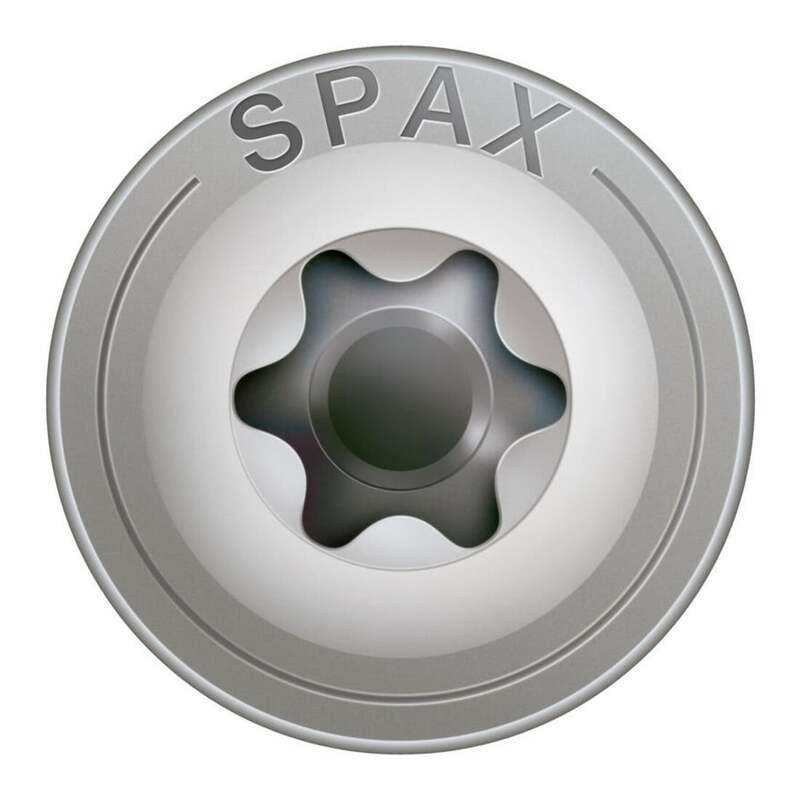 SPAX Schraube Edelstahl 8x80mm Senkkopf T-STAR plus 4CUT Handwerksbedarf 50 St. - 4003530176760