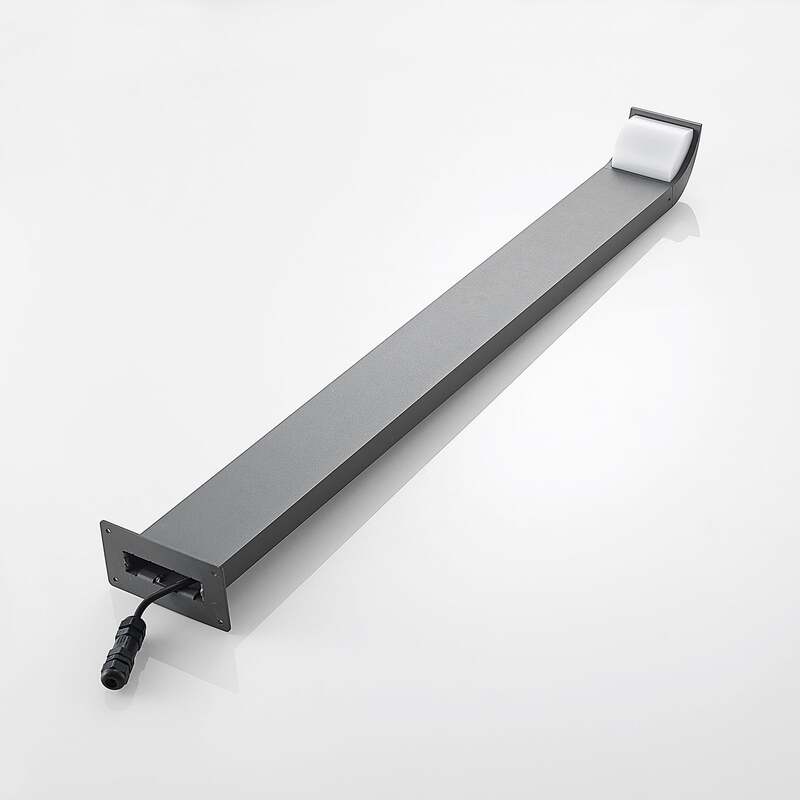 Lucande Wegeleuchte Gartenleuchte Tinna LED Pollerleuchte anthrazit 100cm IP65 - 4251096582406