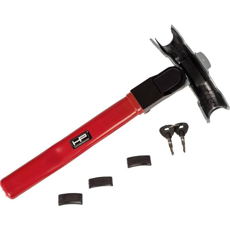 HP Autozubehör Lenkradsperre Diebstahlschutz Rot Schwarz 40cm handlich 1kg - 4007928102874