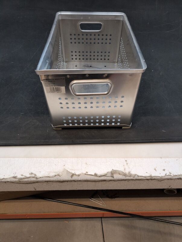 Gmöhling Transportkorb Aluminium A 113 gelocht 50l stapelbar Lagerkorb 564x360mm - 4260257920018