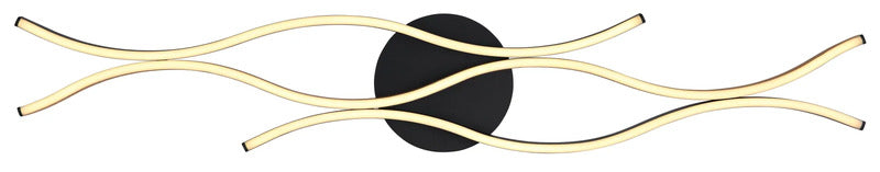 Globo Deckenleuchte Deckenlampe GERONIMO LED schwarz Holz Wohnraum 108 x 18 cm - 9007371445042
