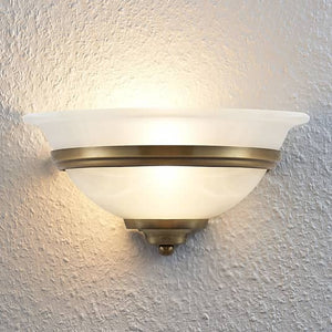 B-Ware Lindby Wandleuchte Wandleuchte Lampe Leuchte Irimia Licht aus Glas altmessing