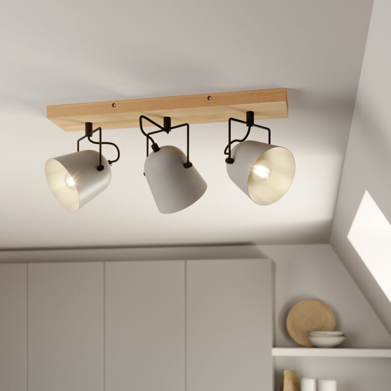 Lindby Adalin Deckenlampe 3-fl. grau Deckenlicht Lampe Leuchte Deckenstrahler - 4251911710069