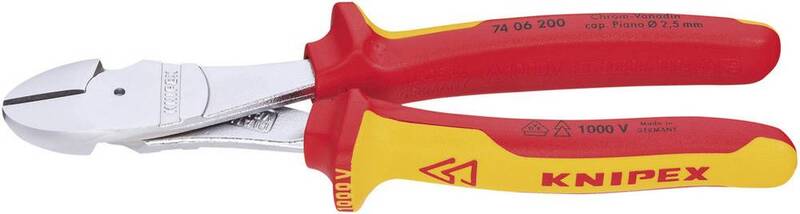 Knipex 74 06 200 VDE Seitenschneider Facette 200 mm Kraftseitenschneider Zange - 4003773033820