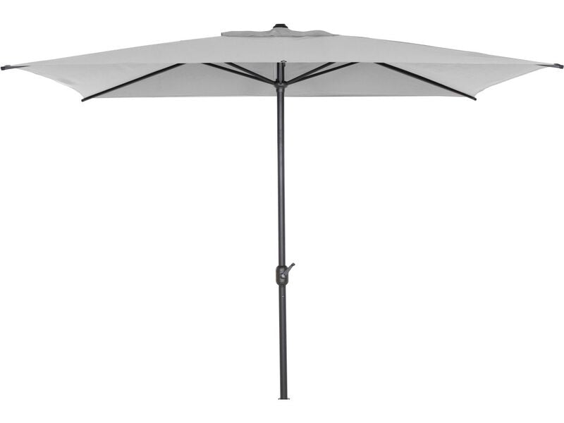 Siena Garten Marktschirm Sonnenschirm grau 200x300cm mit Knickfunktion Schirm - 4055938451246