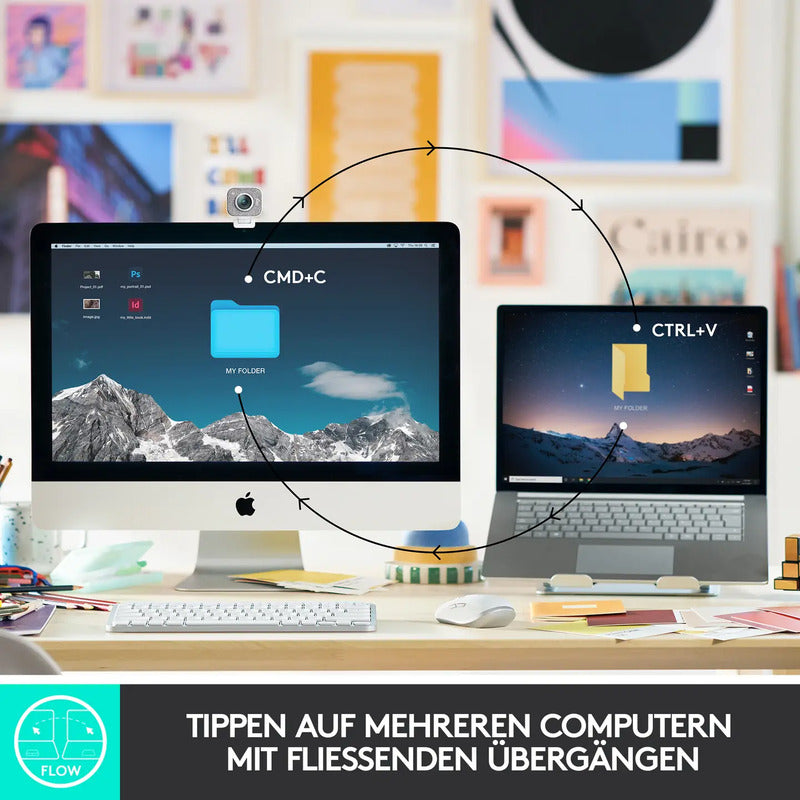 Logitech MX Keys Mini Bluetooth Tastatur QWERTZ Graphit Beleuchtet - 5099206098831