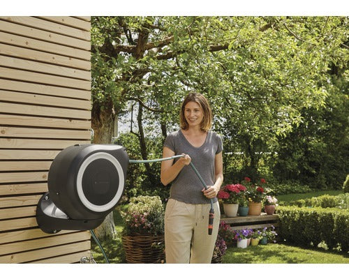 Gardena Wandschlauchbox RollUp S Gartenbewässerung 15m Schlauch Kunststoff weiß - 4078500051941