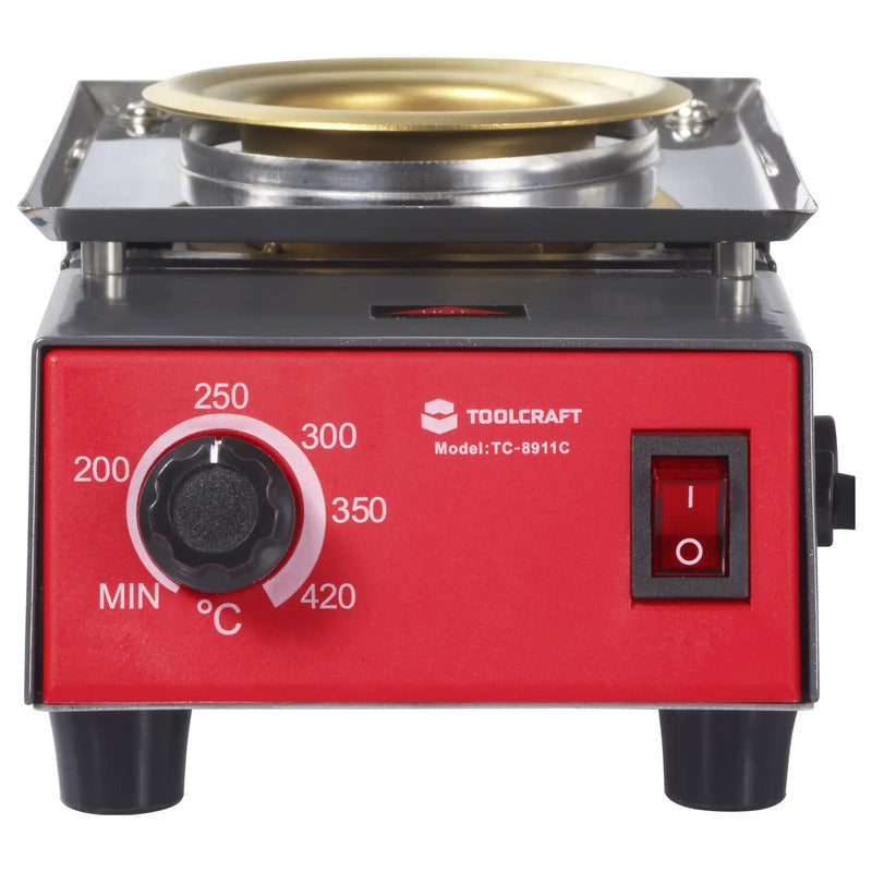 Toolcraft Lötbad TC-8911C 200W 420°C Löten Heißbad Lötkolben 300g netzbetrieben - 4064161503158