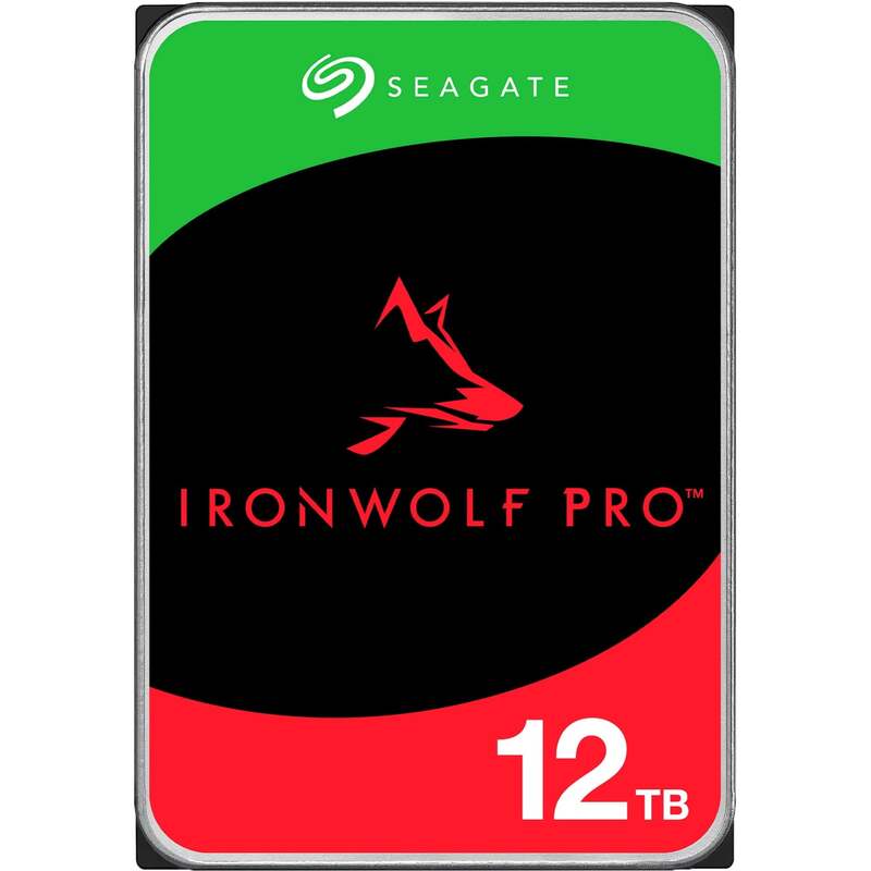 SEAGATE 12TB 3.5" IronWolf interne Festplatte SATA III 7200U/min NAS geeignet - 8719706004350