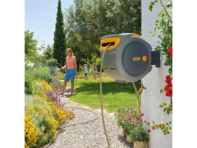 Hozelock Schlauchtrommel Auto Reel 30m Schlauch Gartenbewässerung 180° - 5010646059565