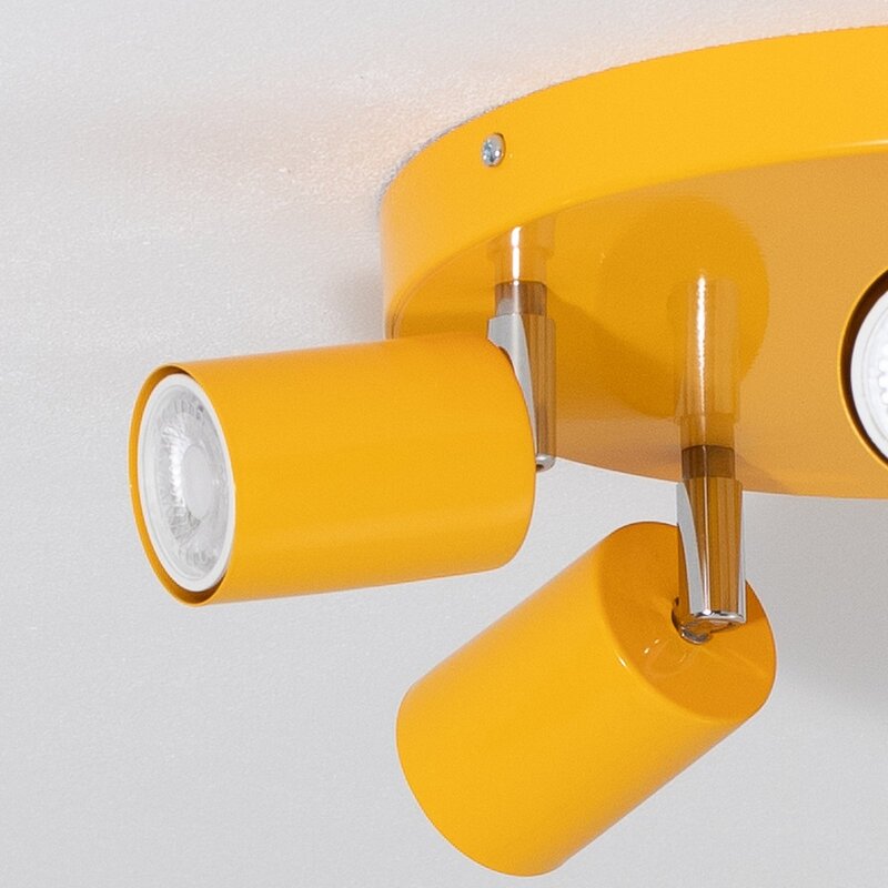 Luminex Fun Deckenstrahler Lampe Deckenleuchte gelb GU10 verstellbar 30cm - 5907565992786