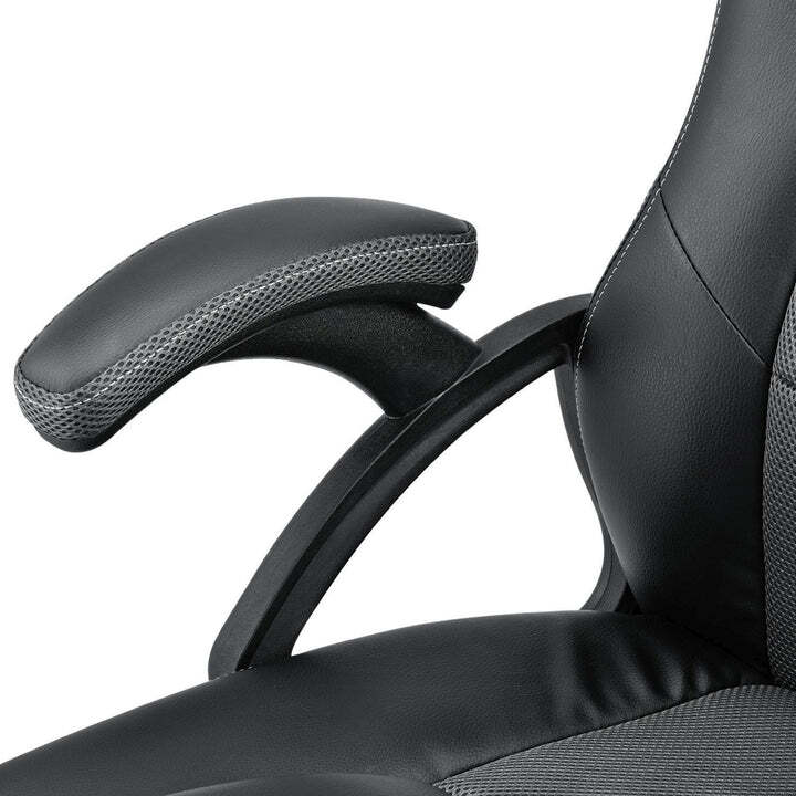 Racing Schreibtischstuhl Montreal ergonomisch verstellbare Rückenlehne grau - 4260304769553