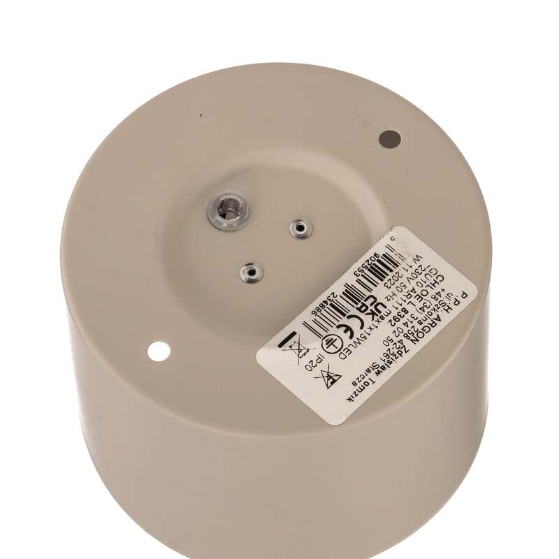 Deckenstrahler Chloe starr beige 1x15W LED dimmbar GU10 Made in Europe - 5902553234886