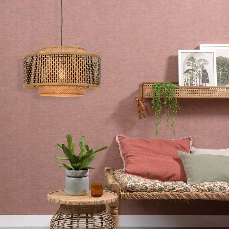 Good&Mojo Hängeleuchte Pendelleuchte Bhutan LED Lampe dimmbar creme schwarz - 8716248085755