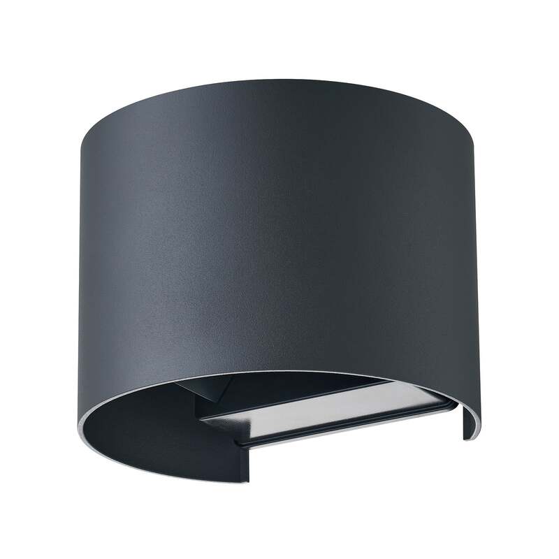 Lindby Außenwandleuchte Gartenlampe Dara LED dimmbar CCT RGB dunkelgrau IP54 - 4251911776546