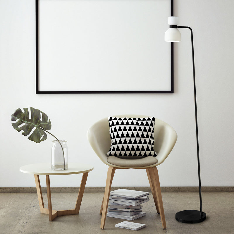 miloox by Sforzin Stehlampe Fifty LED dimmbar schwarz opalweiß 162cm Höhe - 8055304890361