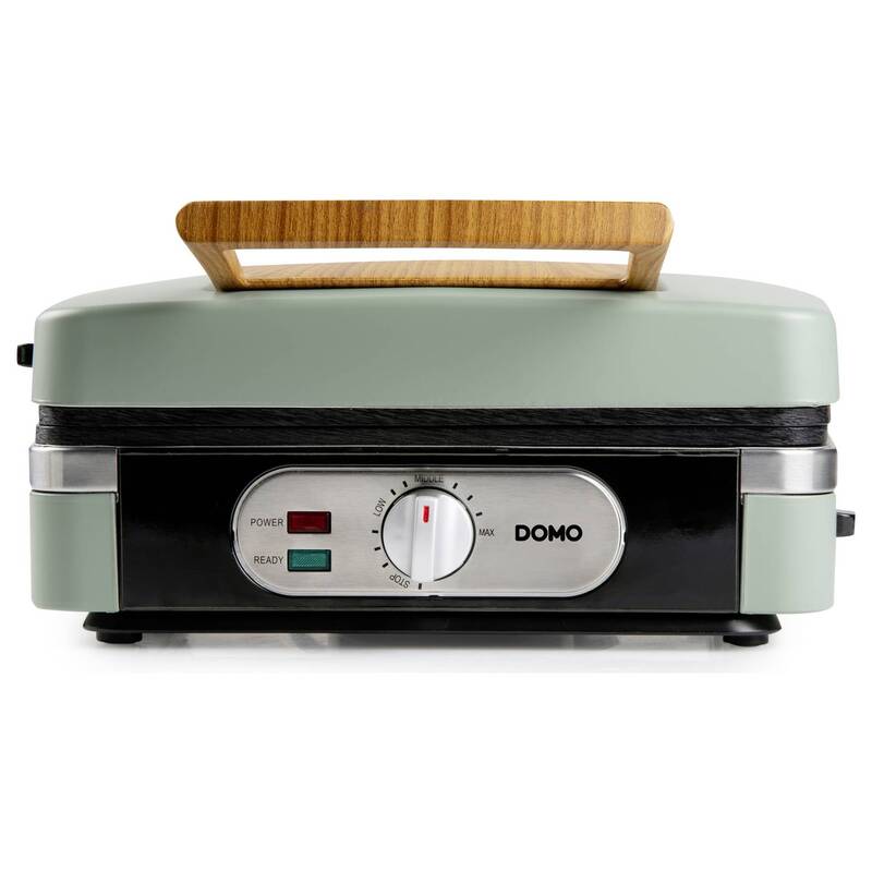 DOMO Sandwich-Waffle-Grill 3-in-1 Waffeleisen Salbei-Grün 1100 W kompakt - 5411397168504