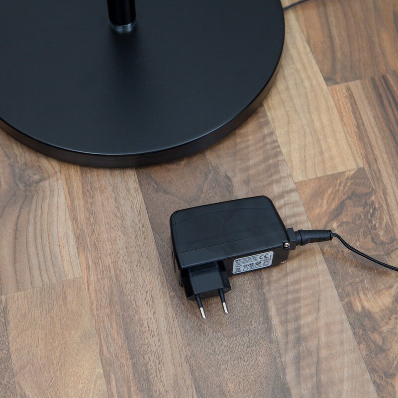 Lindby Deckenfluter Malea mit LED + Lesearm Lampe Leuchte IP20 5W 230V schwarz - 6291105701655