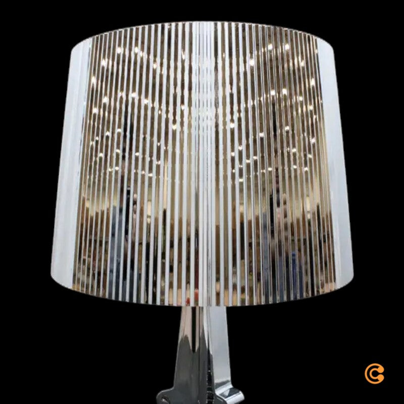 Kartell Bourgie LED-Tischleuchte Lampe silber Polycarbonat Tischlampe Leuchte - 8034105780941