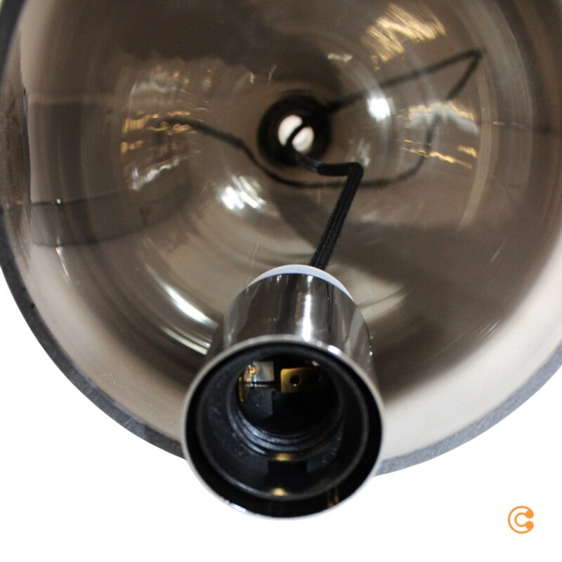 Paul Neuhaus Hängeleuchte Pilua Glaslampe Chrom rauchgrau 3-flammig LED E27 - 4012248366097