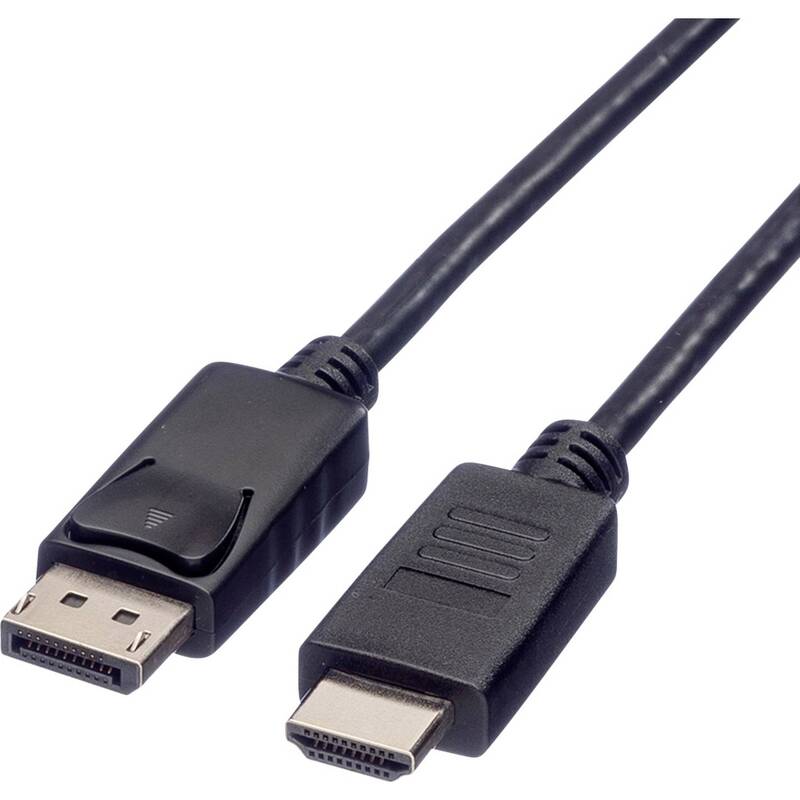 ROLINE RM DisplayPort Kabel DP HDTV 1,8m Anschlusskabel PC Monitor Gaming Kabel - 7630049632356