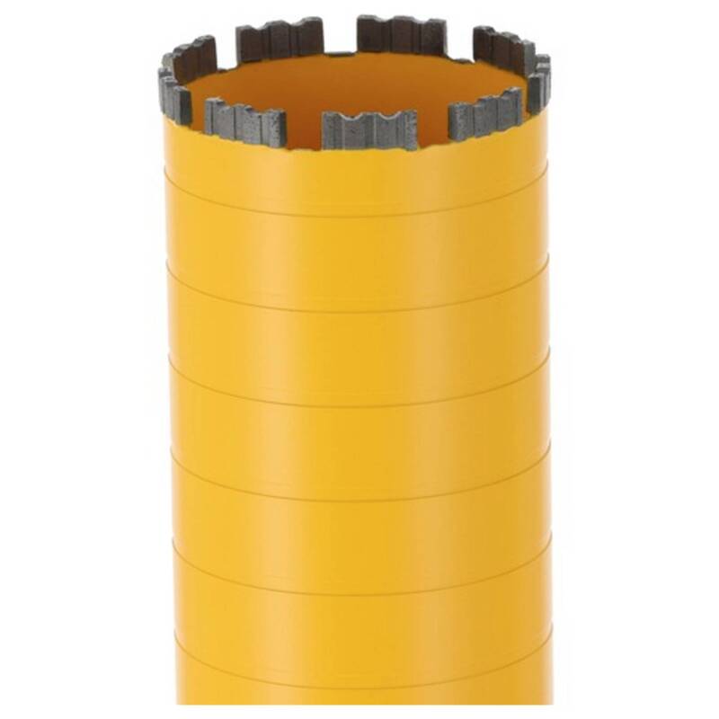 DeWalt Diamantnassbohrkrone Bohrer 117mm Mauerwerk 400mm Arbeitslänge 1 ¼“ UNC - 5054905326234