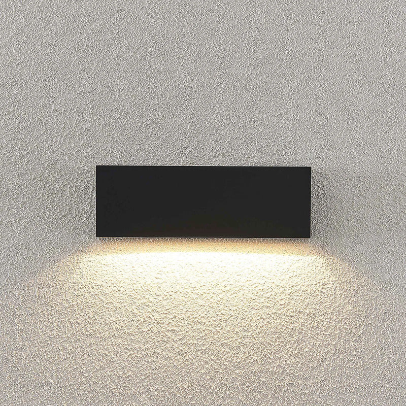 Lindby Außenwandleuchte Jarte LED Gartenlampe Wandlampe grau IP65 24cm 400Lumen - 4251096580440