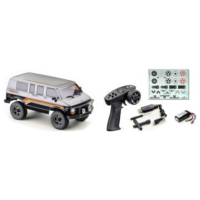 Hobby Plus RC Modellauto Crawler RockVan V2 1:18 Elektro Allradantrieb 4WD RtR - 4250650957773