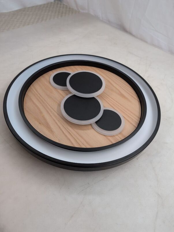Paul Neuhaus Deckenleuchte Eliza LED Lampe Holz eiche schwarz Ø60cm 3000K - 4012248374931