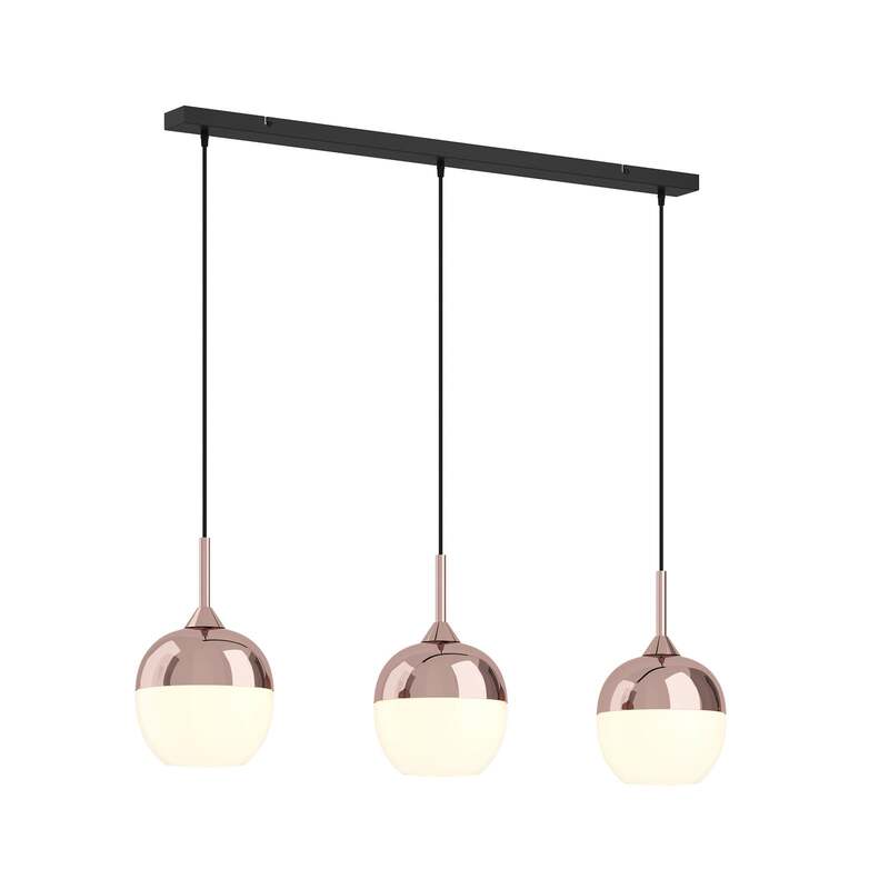 Lindby Pendellampe Rangina LED Hängelampe 3-flammig dimmbar kupfer 100cm - 4251096565423