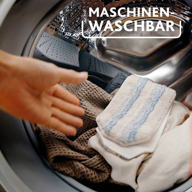 Vileda Bodenwischer H2PRO Flachwischer Mopp Reinigungsset 1,2l 60m² 132cm - 4023103251540